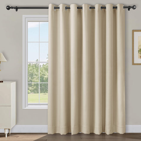 Atlanta Extra Wide Room Darkening Curtains Thermal Insulated Noise Reducing Grommet 1 Panel