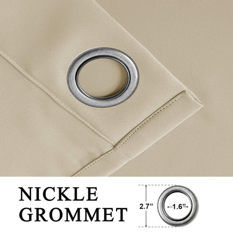 Atlanta Extra Wide Room Darkening Curtains Thermal Insulated Noise Reducing Grommet 1 Panel