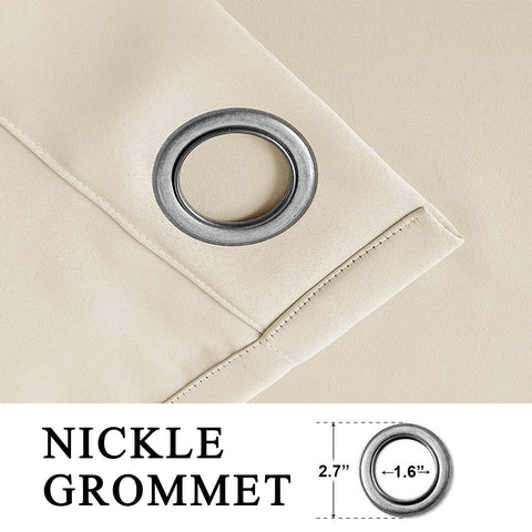 Atlanta Extra Wide Room Darkening Curtains Thermal Insulated Noise Reducing Grommet 1 Panel