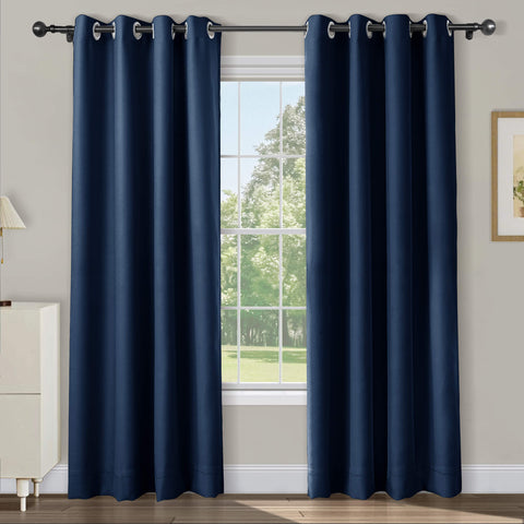 Atlanta Extra Wide Room Darkening Curtains Thermal Insulated Noise Reducing Grommet 1 Panel