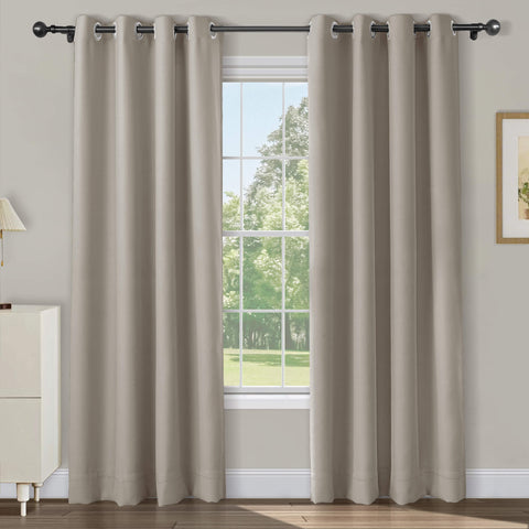 Atlanta Extra Wide Room Darkening Curtains Thermal Insulated Noise Reducing Grommet 1 Panel