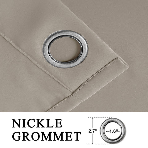 Atlanta Extra Wide Room Darkening Curtains Thermal Insulated Noise Reducing Grommet 1 Panel