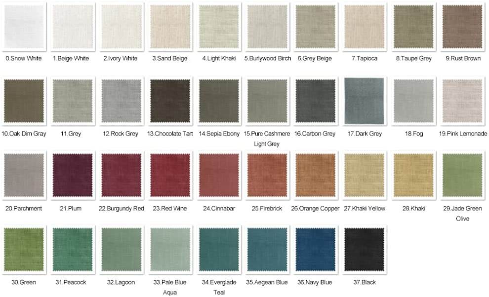 1908 Liz Fabric Sample Book, 60-80% Blackout Linen Blend, 350 gsm - Cololeaf