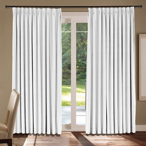 MJ11 Soft Velvet Blackout Drapes For Living Room Bedroom Pinch Pleat - Cololeaf