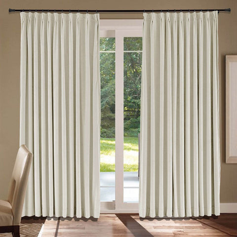 MJ11 Soft Velvet Blackout Drapes For Living Room Bedroom Pinch Pleat - Cololeaf