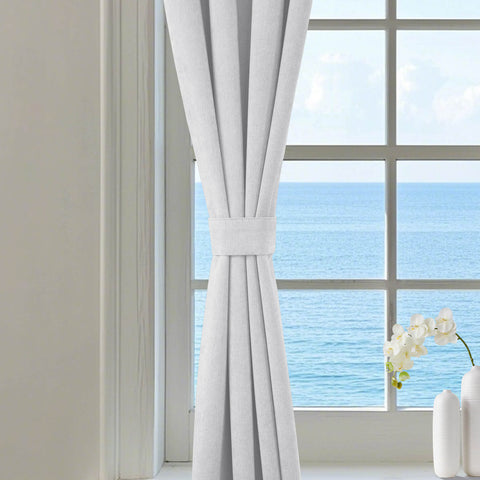 1041 100% Blackout Soft Chenille Linen Blend Curtain Pinch Pleat 1 Panel