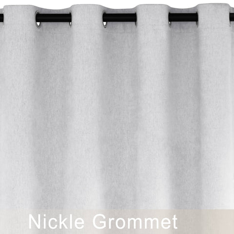 1041 100% Blackout Soft Chenille Linen Blend Curtain Grommet & 4 IN 1 (1 Panel)