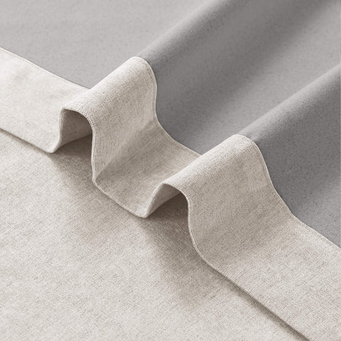 1041 100% Blackout Soft Chenille Linen Blend Curtain Pinch Pleat 1 Panel