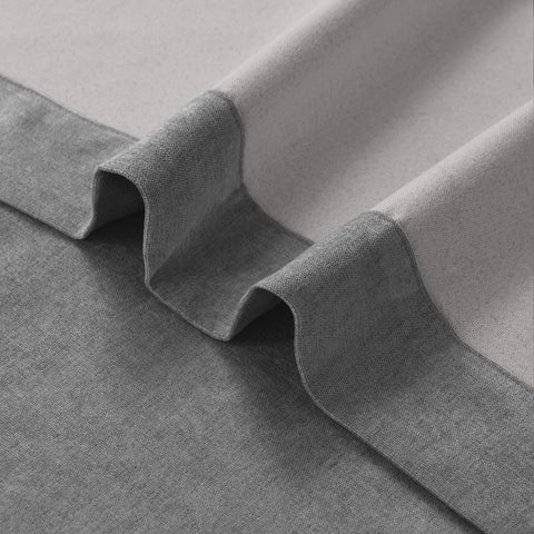 1041 100% Blackout Soft Chenille Linen Blend Curtain Grommet & 4 IN 1 (1 Panel)