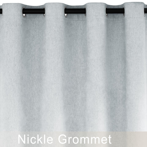 1041 100% Blackout Soft Chenille Linen Blend Curtain Grommet & 4 IN 1 (1 Panel)
