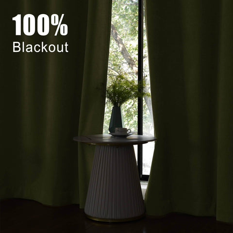 1041 100% Blackout Soft Chenille Linen Blend Curtain Pinch Pleat - Cololeaf -- #1 White