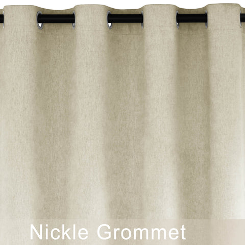 1041 100% Blackout Soft Chenille Linen Blend Curtain Grommet & 4 IN 1 (1 Panel)