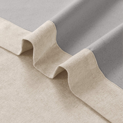 1041 100% Blackout Soft Chenille Linen Blend Curtain Pinch Pleat 1 Panel