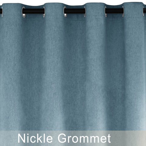 1041 100% Blackout Soft Chenille Linen Blend Curtain Grommet & 4 IN 1 (1 Panel)