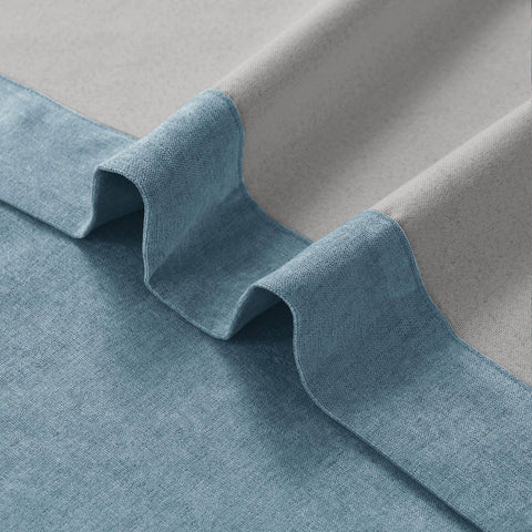 1041 100% Blackout Soft Chenille Linen Blend Curtain Pinch Pleat - Cololeaf -- #1 White