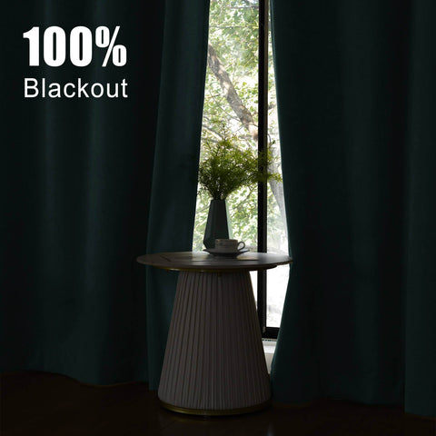 1041 100% Blackout Soft Chenille Linen Blend Curtain Pinch Pleat - Cololeaf -- #1 White