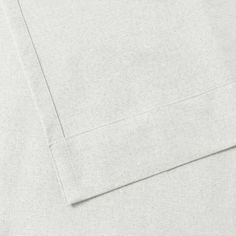 3009 Reversible 100% Blackout Linen Blend Curtain Grommet 1 Panel