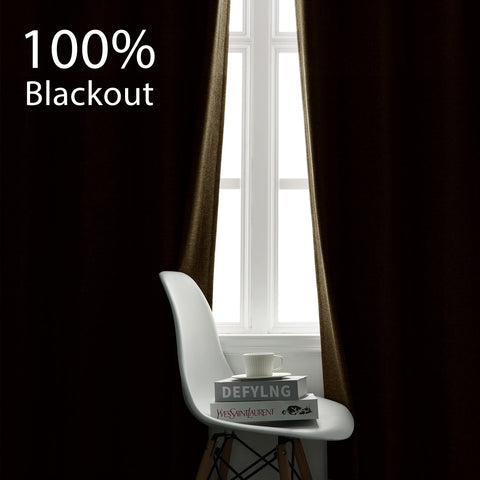 3009 Reversible 100% Blackout Linen Blend Curtain Grommet 1 Panel