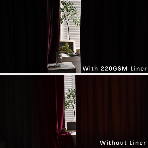 MJ11 Christmas Soft Velvet Blackout Drapes For Bedroom Living Room Holiday Decorations