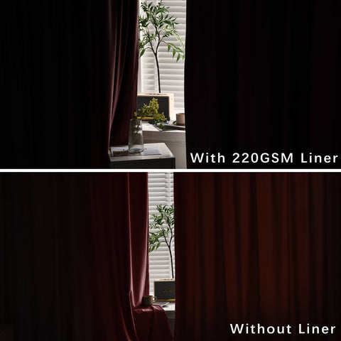 MJ11 Christmas Soft Velvet Blackout Drapes For Bedroom Living Room Holiday Decorations