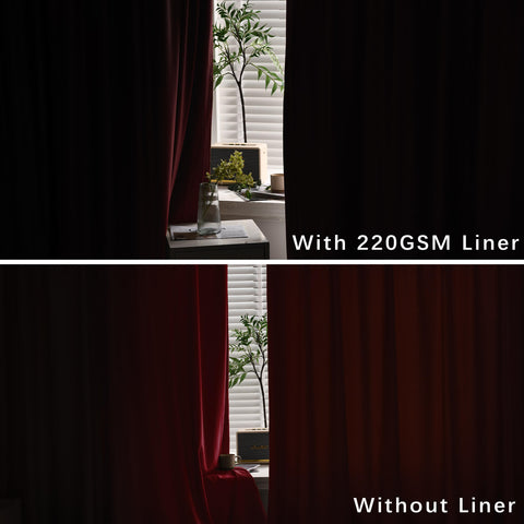 MJ11 Christmas Soft Velvet Blackout Drapes For Bedroom Living Room Holiday Decorations