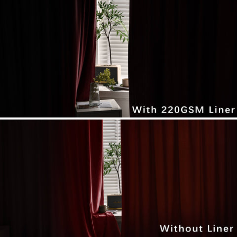 MJ11 Christmas Soft Velvet Blackout Drapes For Bedroom Living Room Holiday Decorations