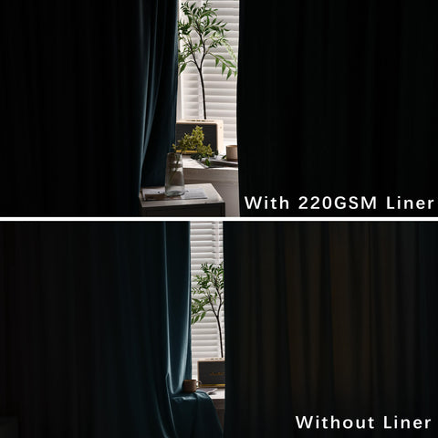 MJ11 Christmas Soft Velvet Blackout Drapes For Bedroom Living Room Holiday Decorations