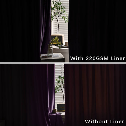 MJ11 Christmas Soft Velvet Blackout Drapes For Bedroom Living Room Holiday Decorations