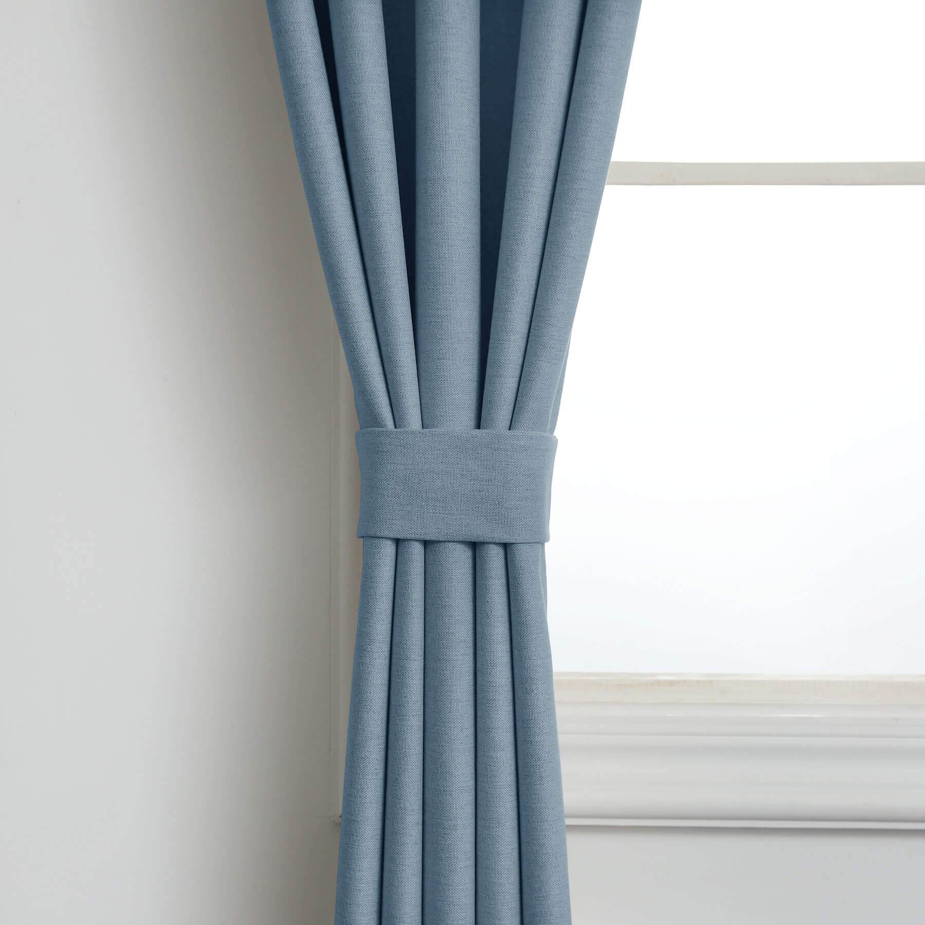 Frank Room Darkening Linen Blend Curtains Heavy Weight Thermal Blackout Drapes Grommet - Cololeaf -- #01 Ivory White