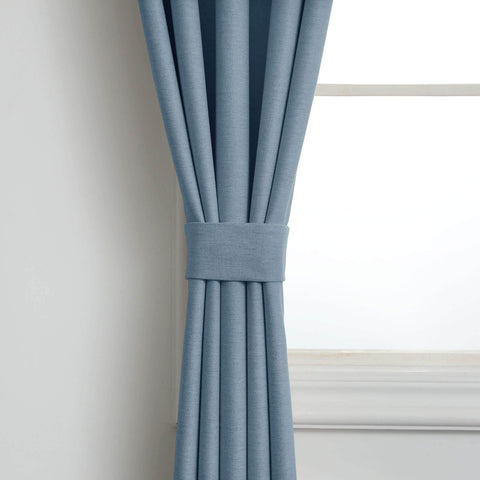 Frank Heavyweight Linen Blend Blackout Curtains - Thermal Insulated, Room Darkening, Pinch Pleat Drapes - Cololeaf -- #01 Ivory White
