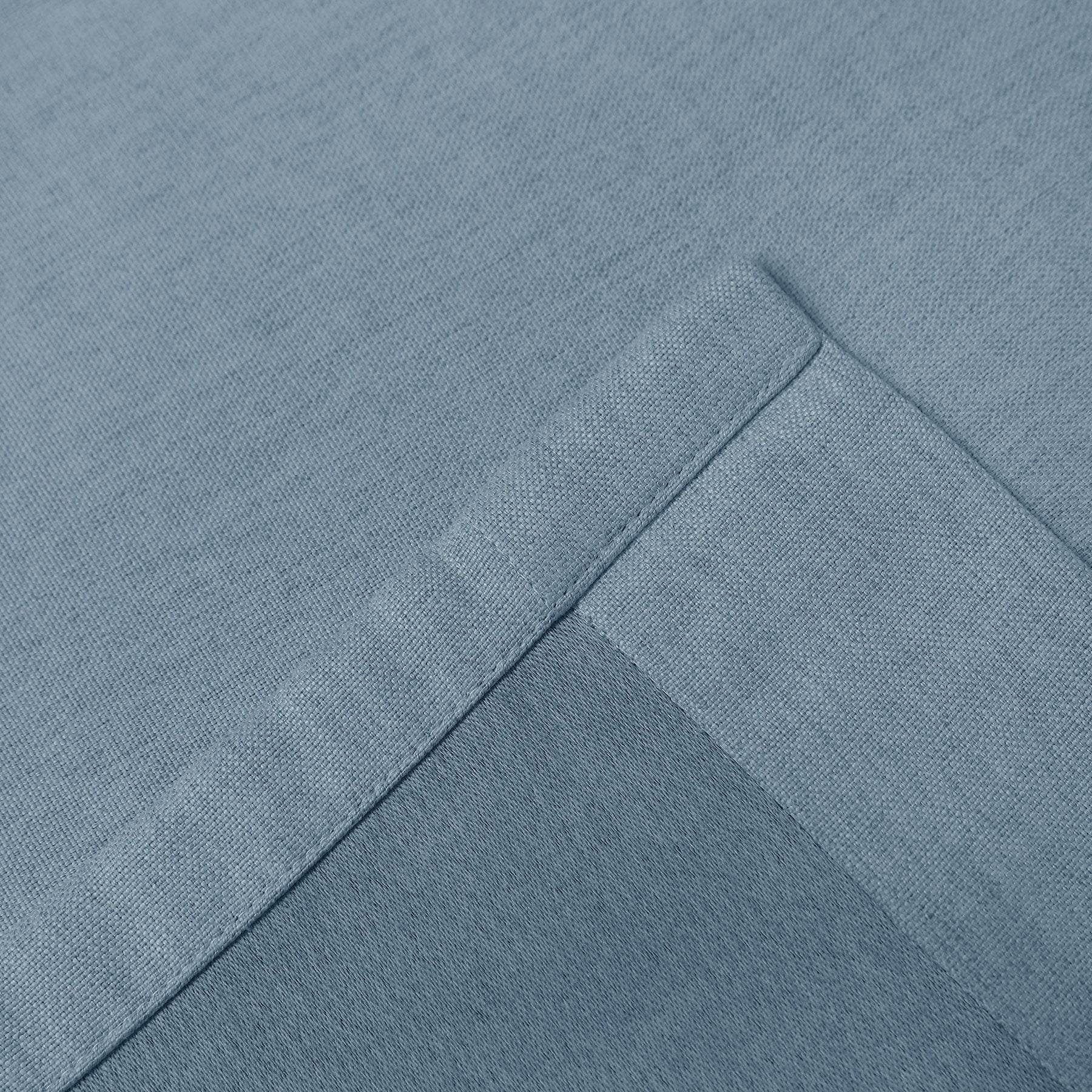 Frank Heavyweight Linen Blend Blackout Curtains - Thermal Insulated, Room Darkening, Pinch Pleat Drapes - Cololeaf