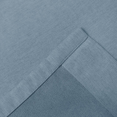 Frank Heavyweight Linen Blend Blackout Curtains - Thermal Insulated, Room Darkening, Pinch Pleat Drapes - Cololeaf -- #01 Ivory White