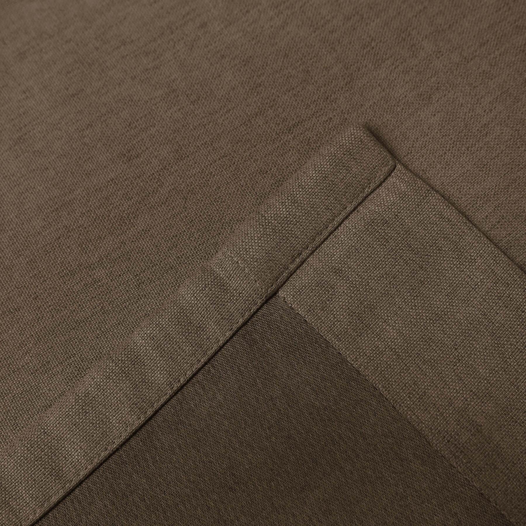 Frank Heavyweight Linen Blend Blackout Curtains - Thermal Insulated, Room Darkening, Pinch Pleat Drapes - Cololeaf -- #01 Ivory White