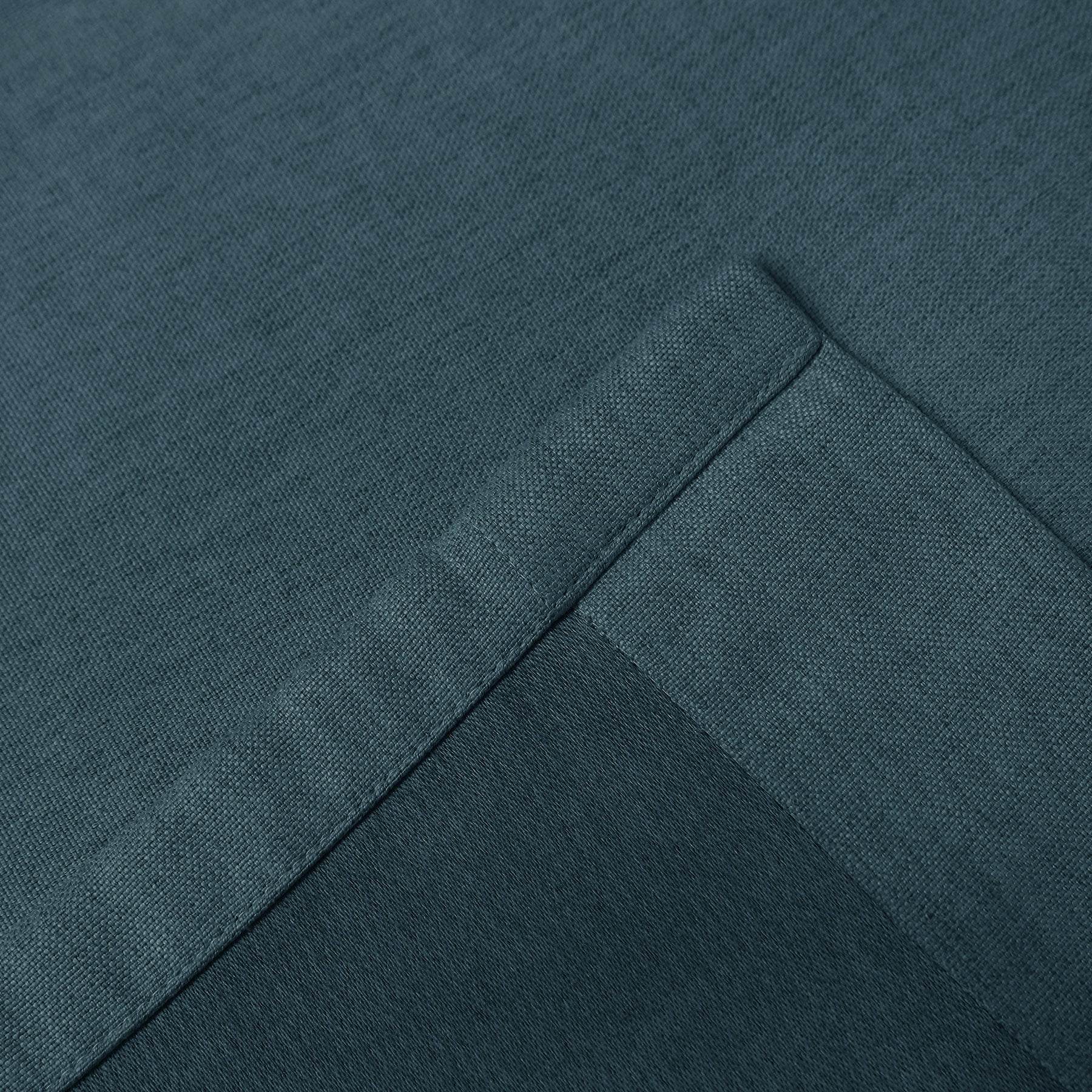 Frank Heavyweight Linen Blend Blackout Curtains - Thermal Insulated, Room Darkening, Pinch Pleat Drapes - Cololeaf