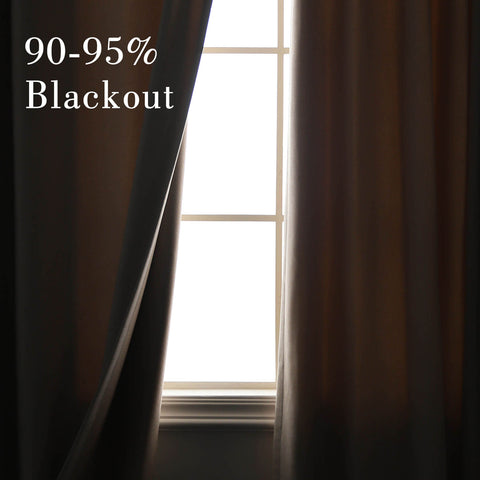 Frank Heavyweight Linen Blend Blackout Curtains - Thermal Insulated, Room Darkening, Pinch Pleat Drapes 1 Panel