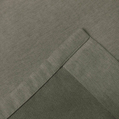 Frank Heavyweight Linen Blend Blackout Curtains - Thermal Insulated, Room Darkening, Pinch Pleat Drapes - Cololeaf -- #01 Ivory White