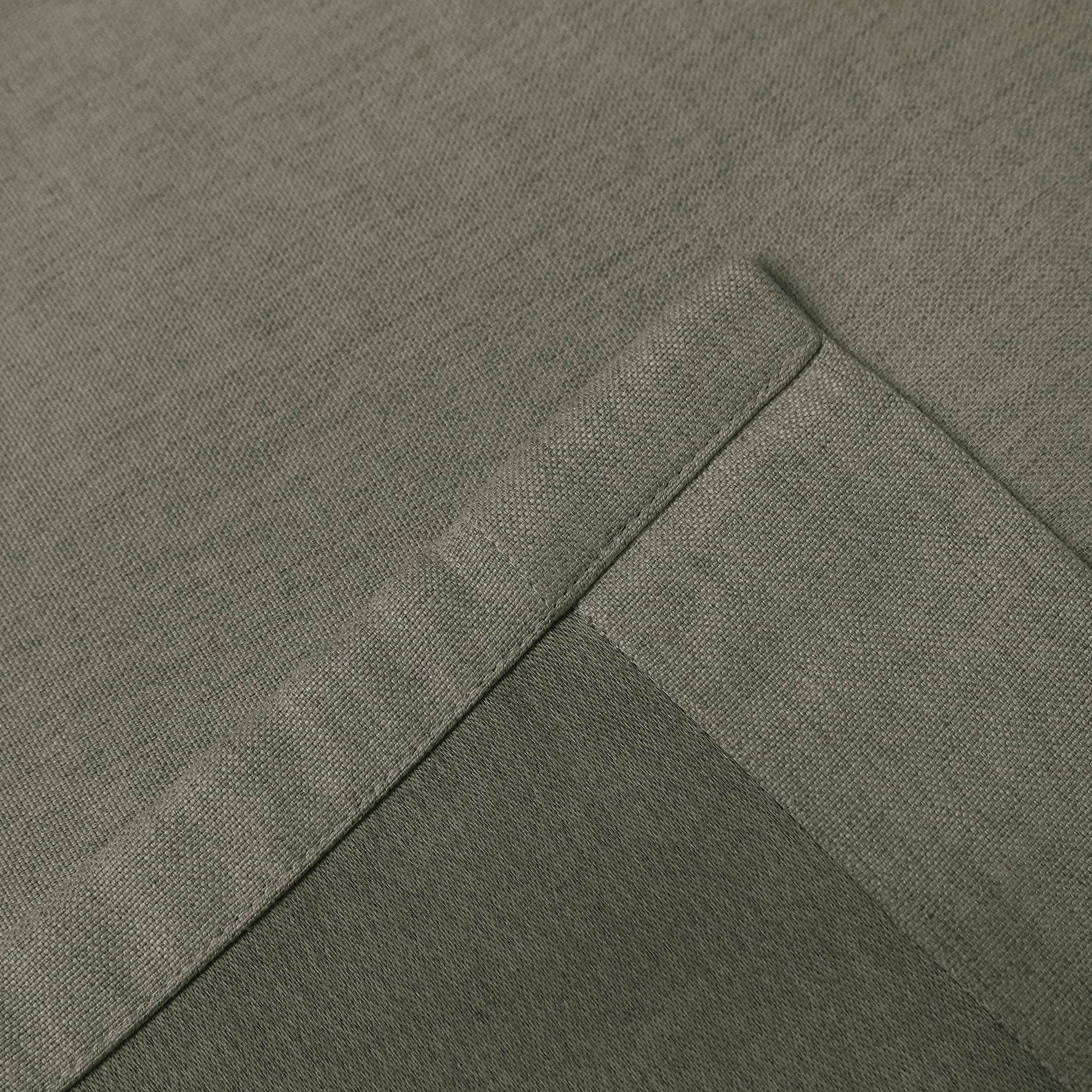 Frank Heavyweight Linen Blend Blackout Curtains - Thermal Insulated, Room Darkening, Pinch Pleat Drapes - Cololeaf