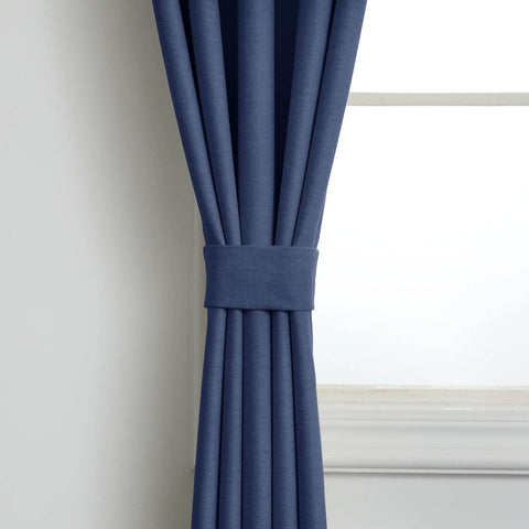 Frank Heavyweight Linen Blend Blackout Curtains - Thermal Insulated, Room Darkening, Pinch Pleat Drapes - Cololeaf