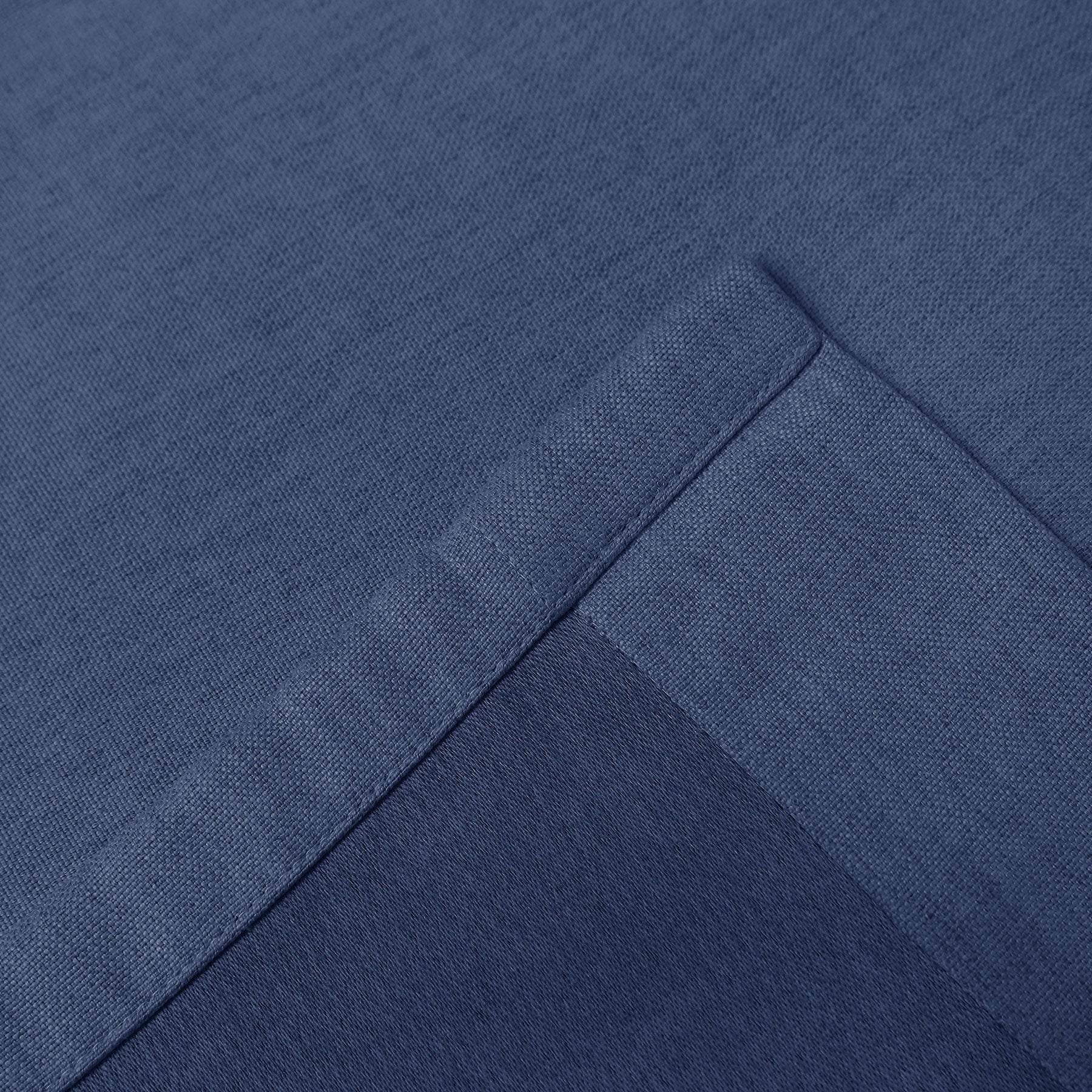 Frank Heavyweight Linen Blend Blackout Curtains - Thermal Insulated, Room Darkening, Pinch Pleat Drapes - Cololeaf