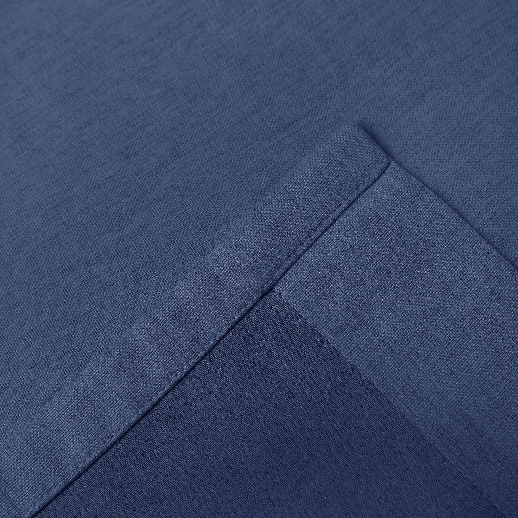 Frank Heavyweight Linen Blend Blackout Curtains - Thermal Insulated, Room Darkening, Pinch Pleat Drapes - Cololeaf -- #01 Ivory White