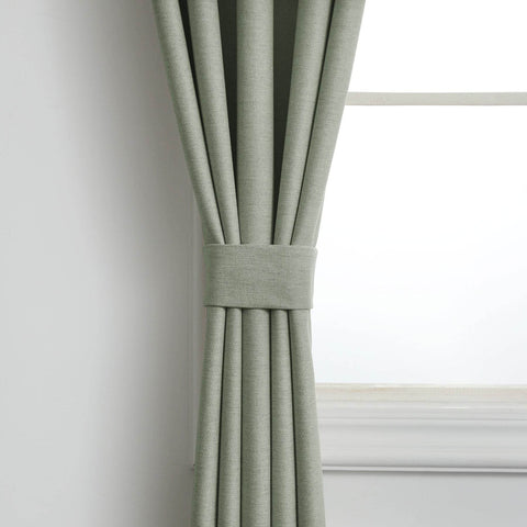 Frank Heavyweight Linen Blend Blackout Curtains - Thermal Insulated, Room Darkening, Pinch Pleat Drapes - Cololeaf