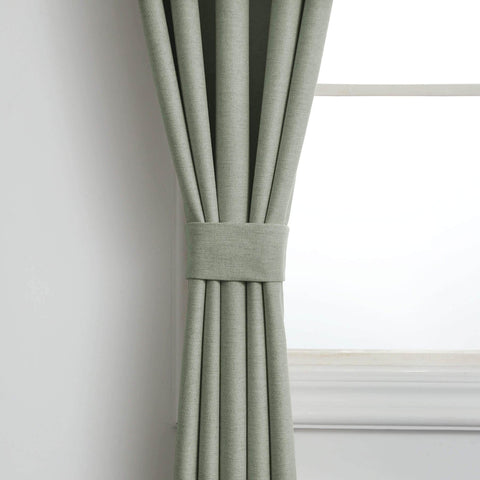 Frank Heavyweight Linen Blend Blackout Curtains - Thermal Insulated, Room Darkening, Pinch Pleat Drapes - Cololeaf -- #01 Ivory White