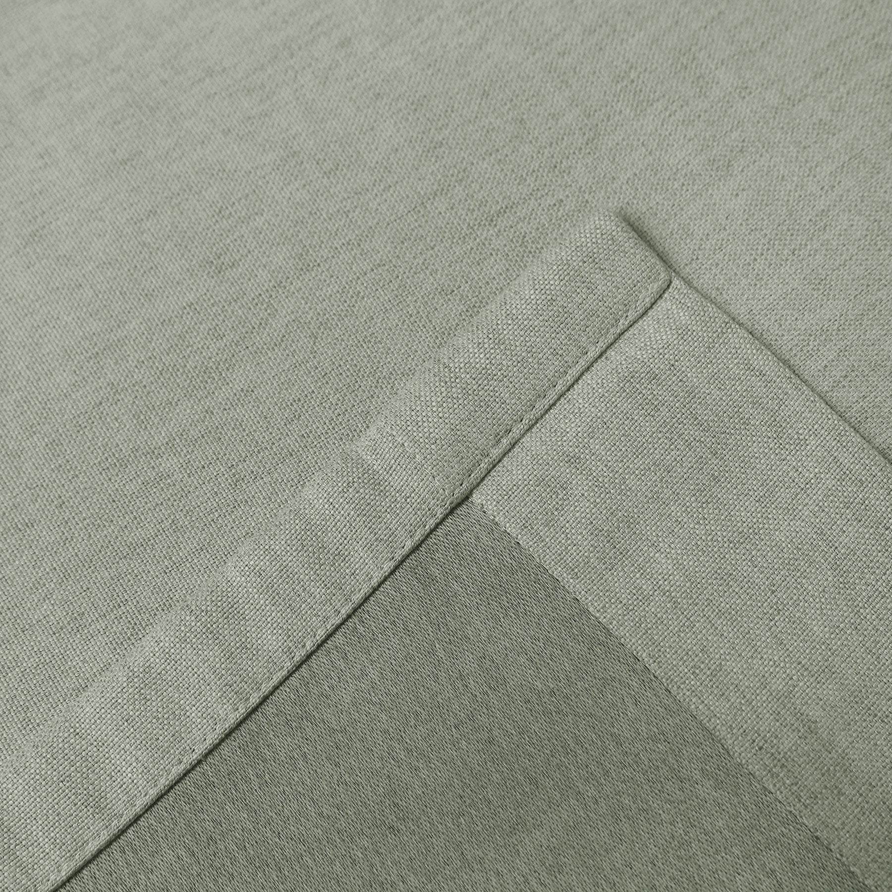 Frank Heavyweight Linen Blend Blackout Curtains - Thermal Insulated, Room Darkening, Pinch Pleat Drapes - Cololeaf