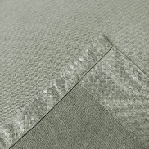 Frank Heavyweight Linen Blend Blackout Curtains - Thermal Insulated, Room Darkening, Pinch Pleat Drapes - Cololeaf -- #01 Ivory White