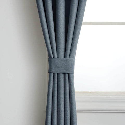 Frank Heavyweight Linen Blend Blackout Curtains - Thermal Insulated, Room Darkening, Pinch Pleat Drapes - Cololeaf -- #01 Ivory White