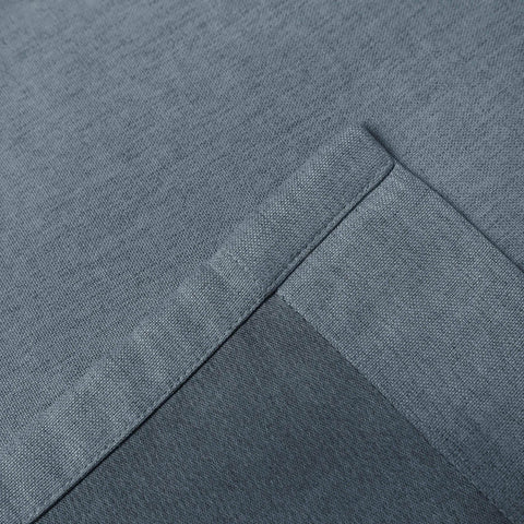 Frank Heavyweight Linen Blend Blackout Curtains - Thermal Insulated, Room Darkening, Pinch Pleat Drapes - Cololeaf -- #01 Ivory White