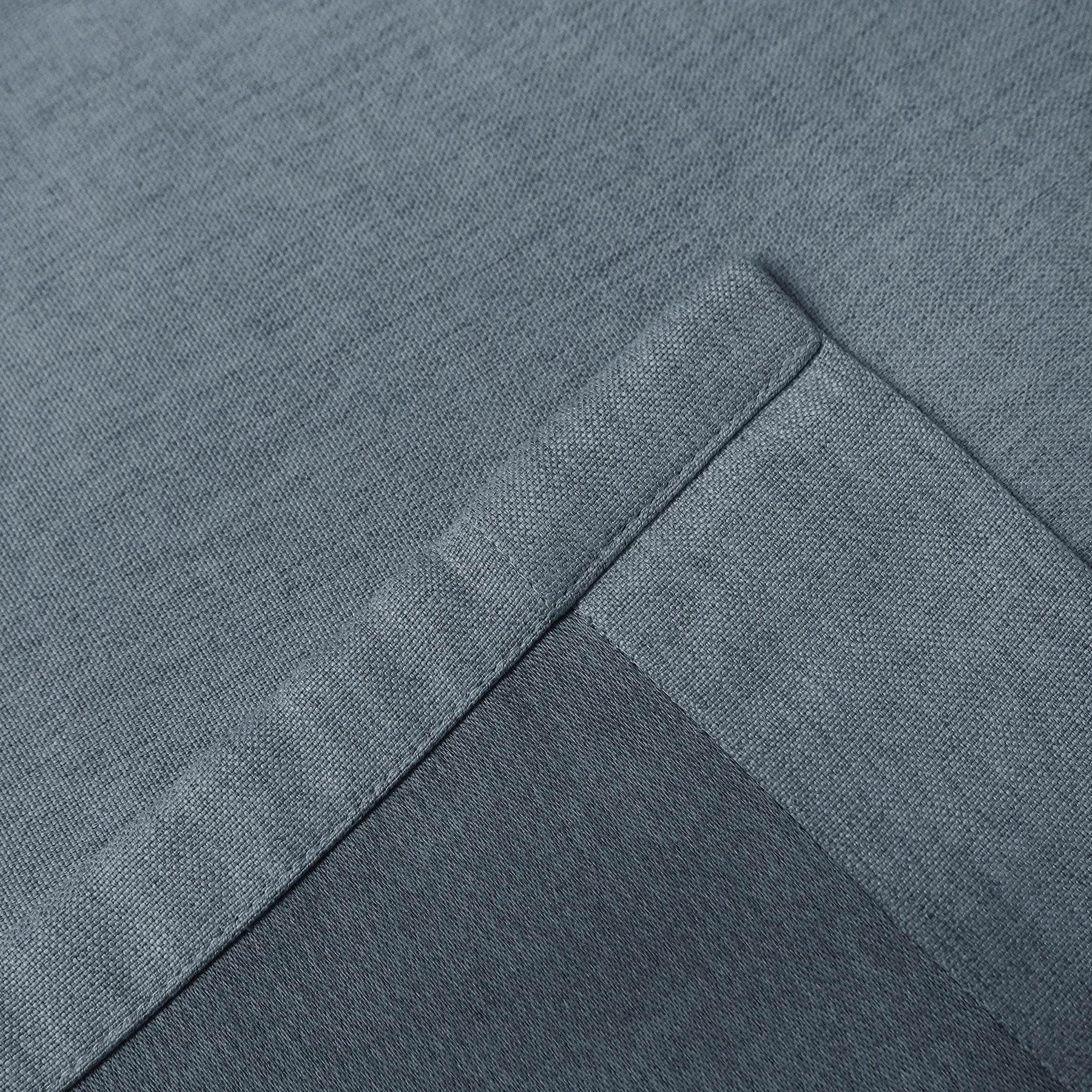 Frank Heavyweight Linen Blend Blackout Curtains - Thermal Insulated, Room Darkening, Pinch Pleat Drapes - Cololeaf