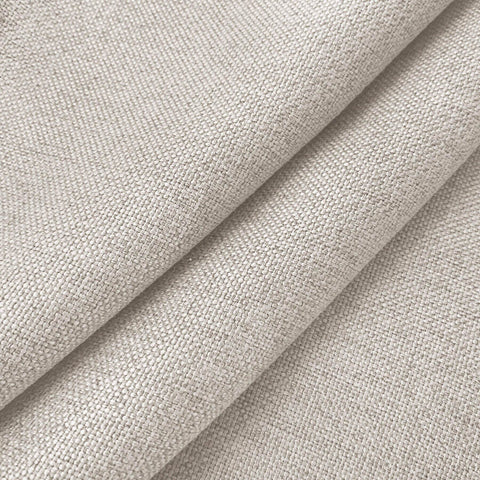 Frank Heavyweight Linen Blend Blackout Curtains - Thermal Insulated, Room Darkening, Pinch Pleat Drapes - Cololeaf -- #01 Ivory White