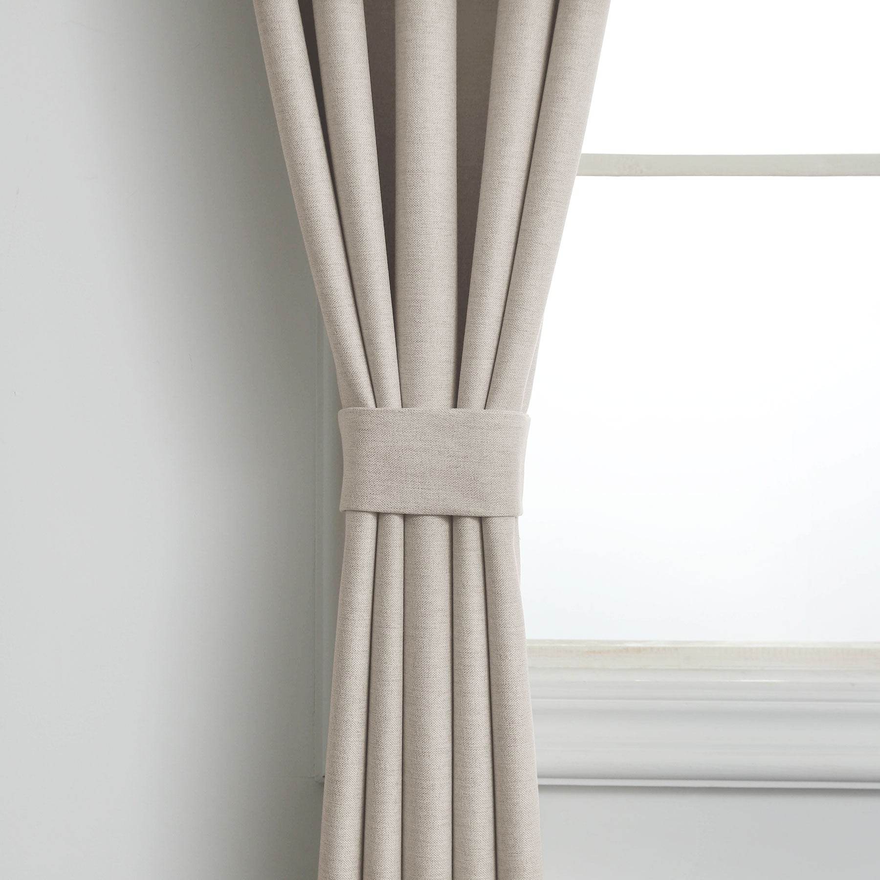 Frank Heavyweight Linen Blend Blackout Curtains - Thermal Insulated, Room Darkening, Pinch Pleat Drapes - Cololeaf