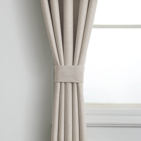 Frank Heavyweight Linen Blend Blackout Curtains - Thermal Insulated, Room Darkening, Pinch Pleat Drapes - Cololeaf